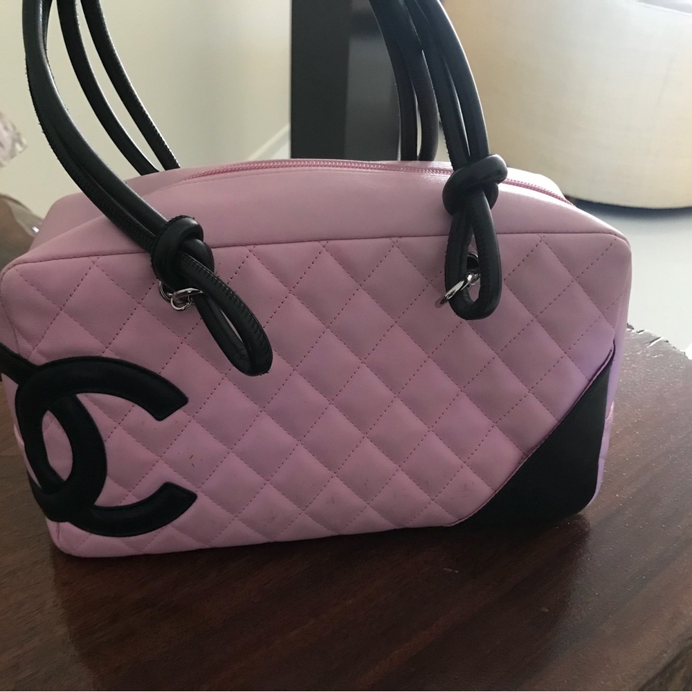 Chanel cambon bowling bag  Light Pink Quilted Shoulder Bag